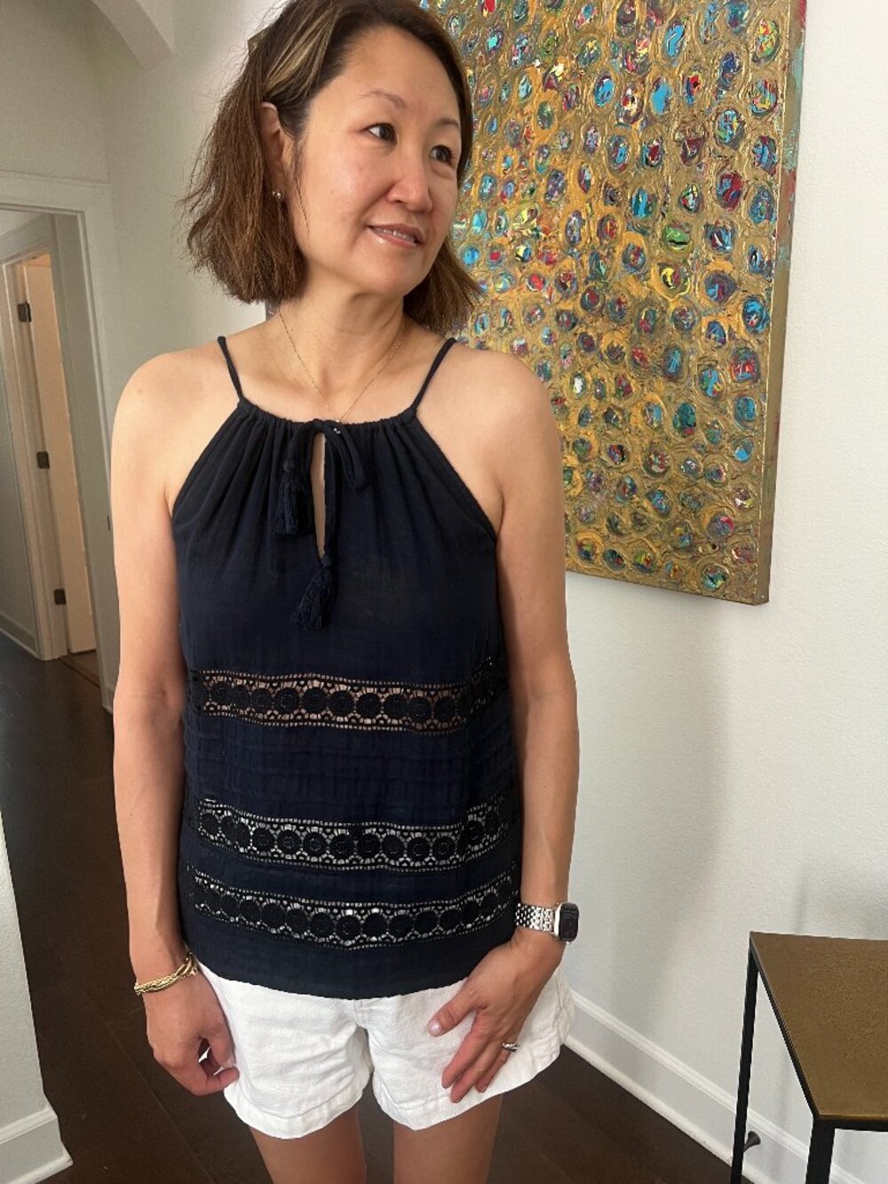 Sundays Navy Top